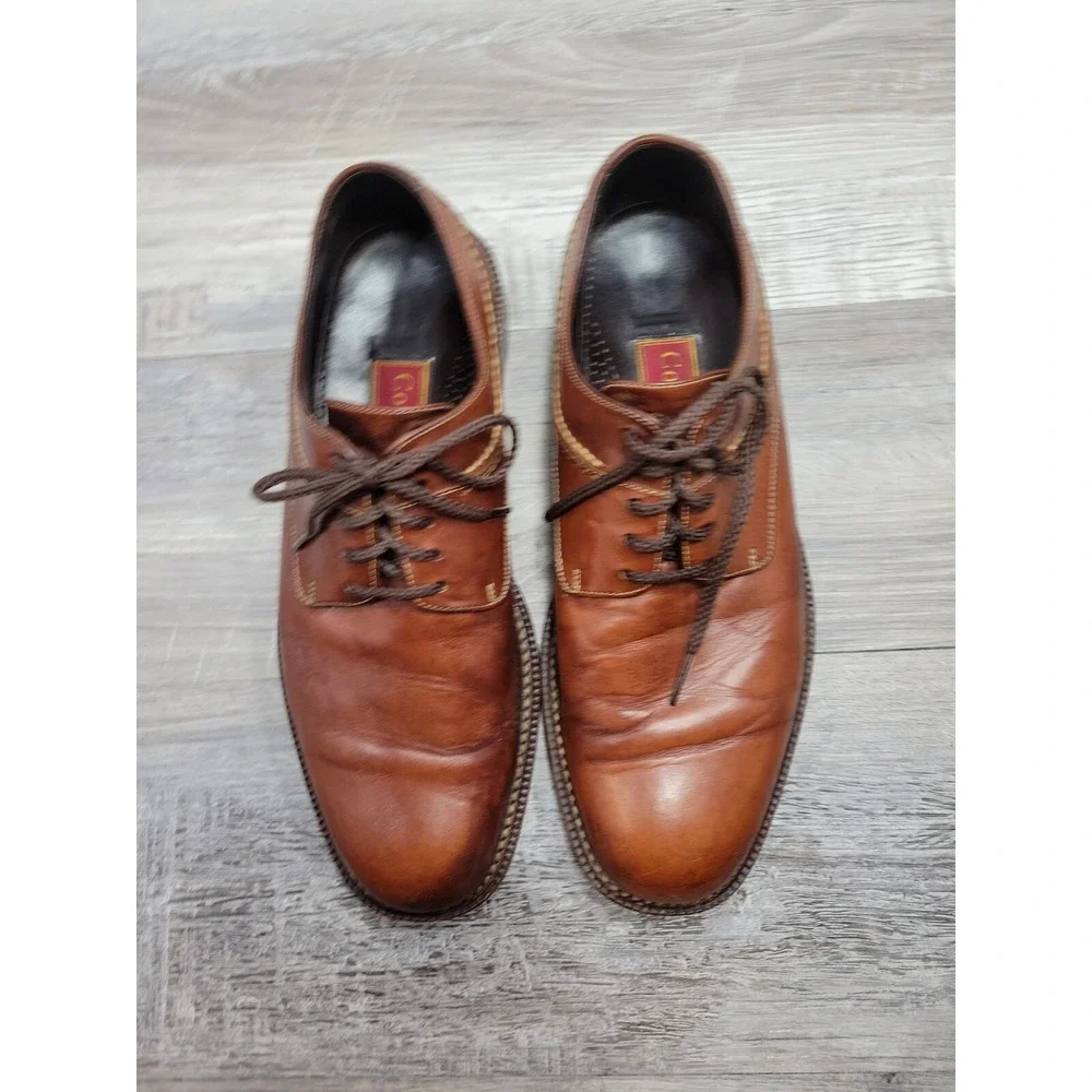 Men's Cole Haan Country Brown Leather Derby Shoes C00165 US 8 D Dress Shoes Sole